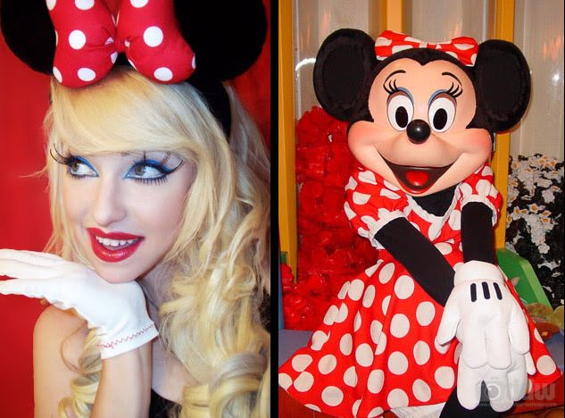 Attractive Minnie Mouse Makeup Image