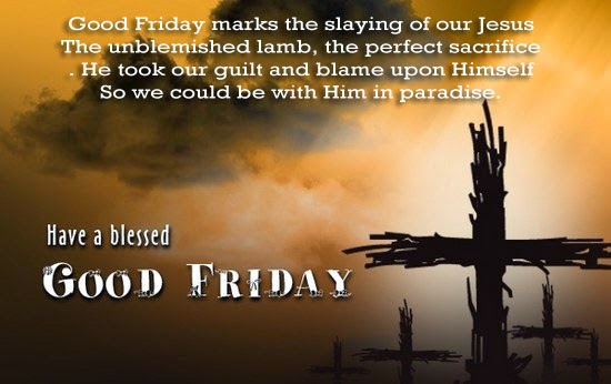 Images of Good Friday saying