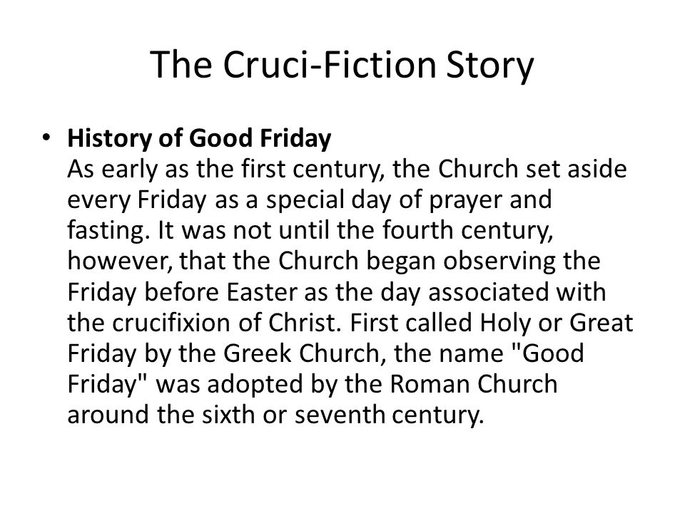 Images of Story of Good Friday