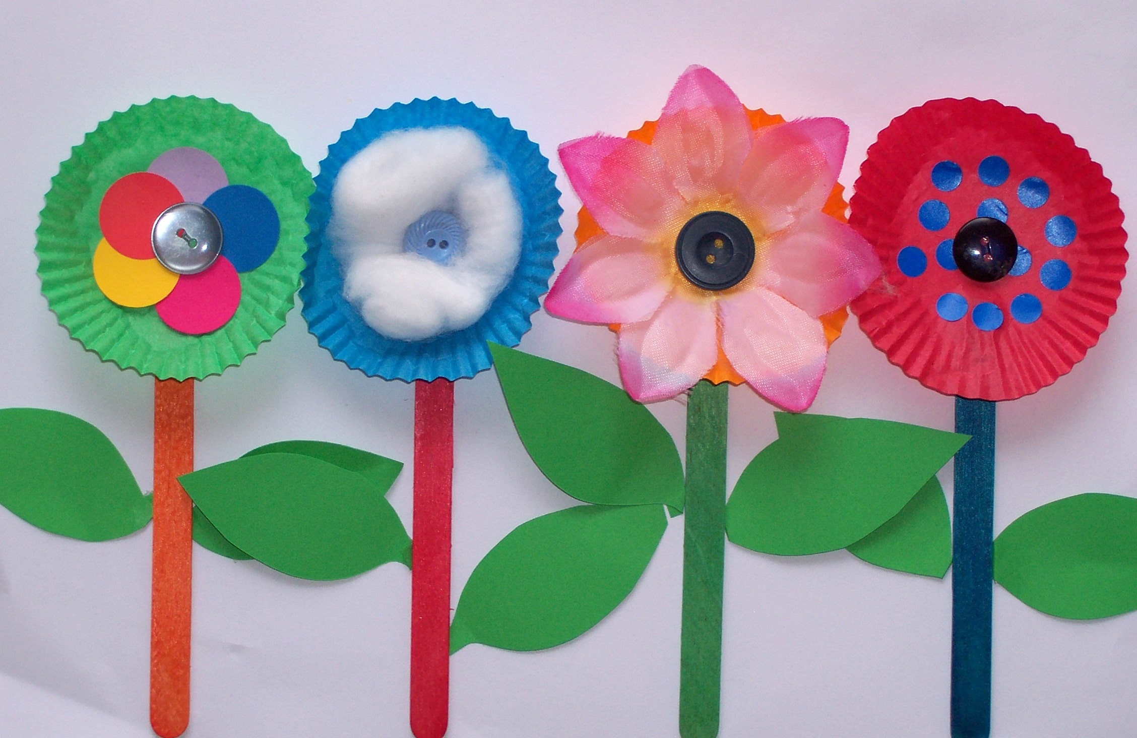 Kids Easy Craft Flowering Idea