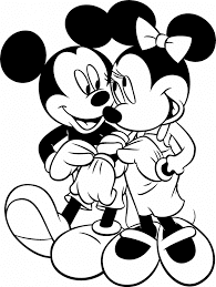 Mickey Mouse Coloring Page Photo
