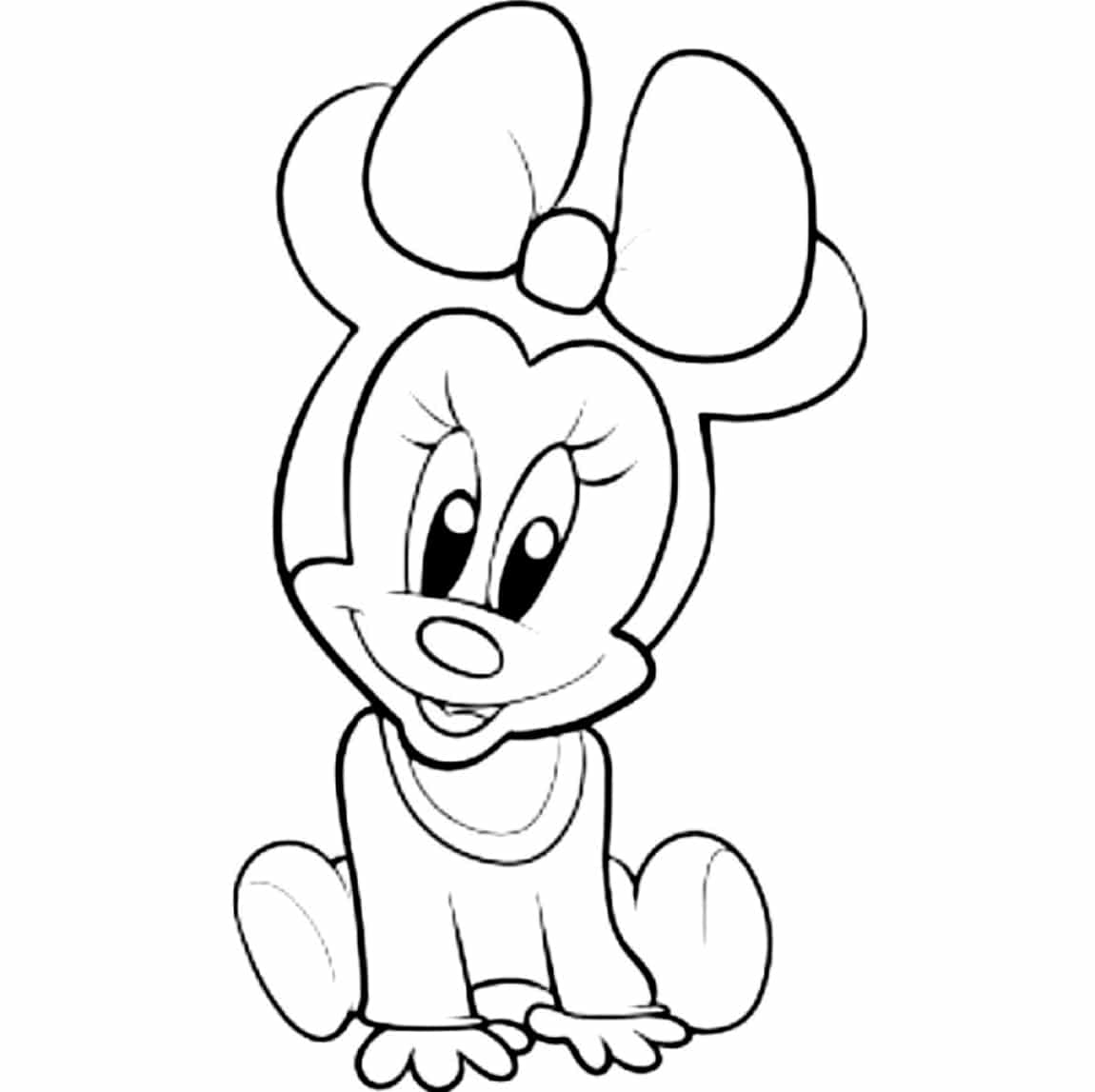 Minnie Mouse Coloring Idea