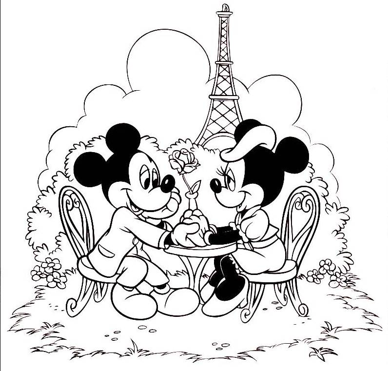 Minnie Mouse Coloring Image