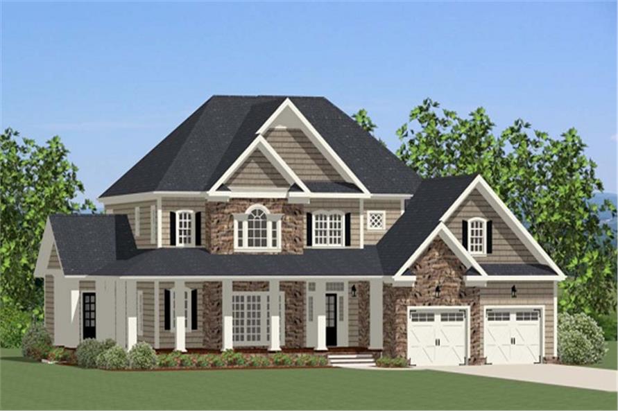 Modern House Plan with porch