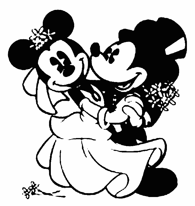 Online Mickey Mouse Coloring Page Design