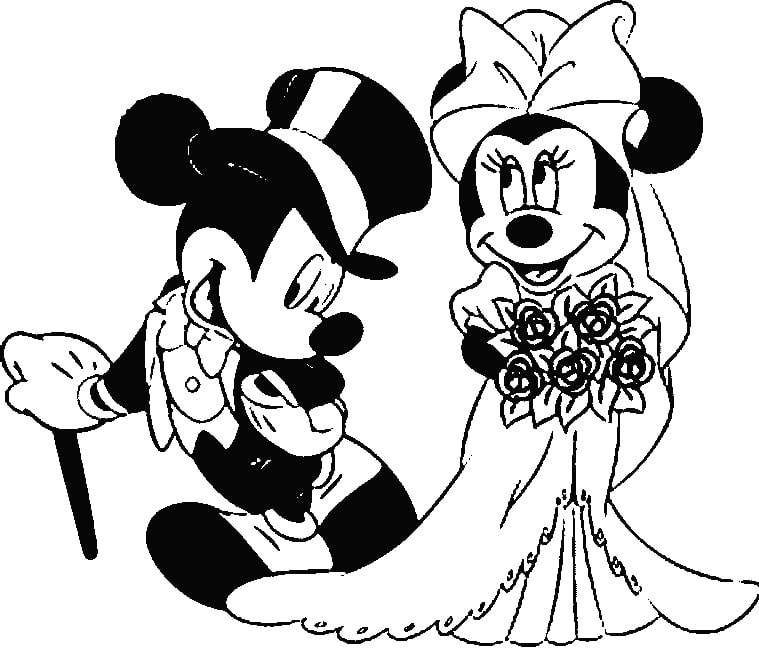 Print Mickey Mouse Coloring Page