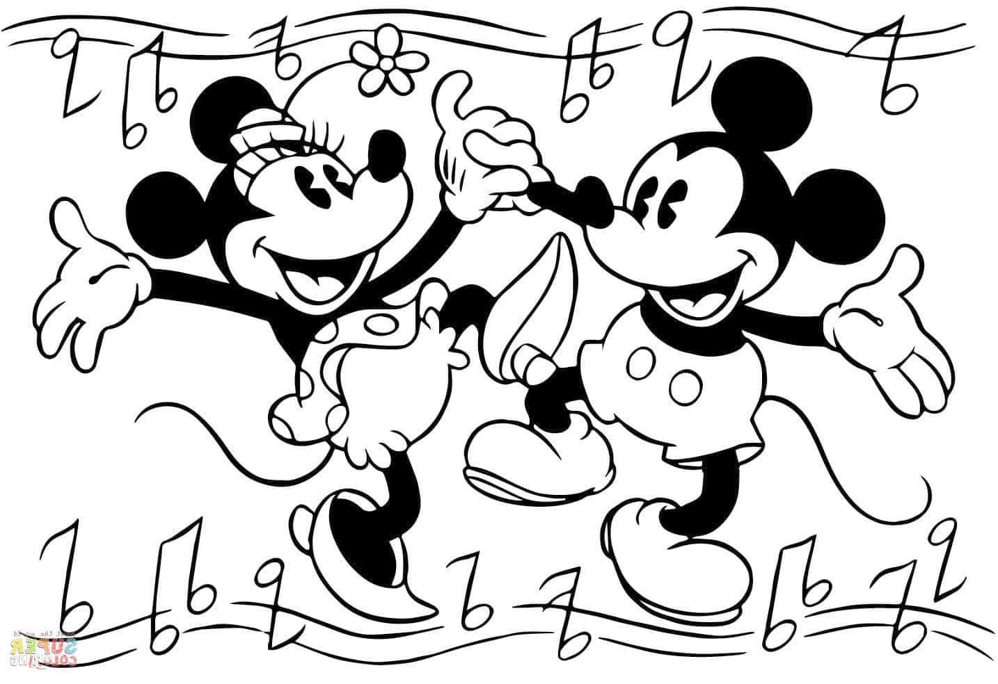 Save Mickey Mouse Coloring Page Picture
